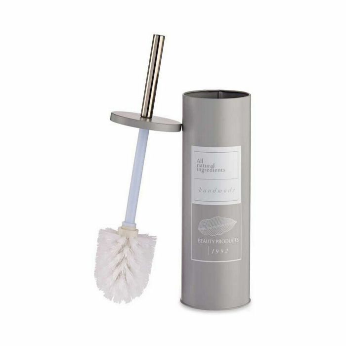 Escobilla para el Baño Beauty Products Blanco Gris Acero Plástico 9,5 x 37,5 x 9,5 cm (12 Unidades) 1
