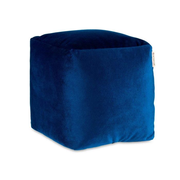 Puff Terciopelo Azul 30 x 30 x 30 cm (4 Unidades) 3