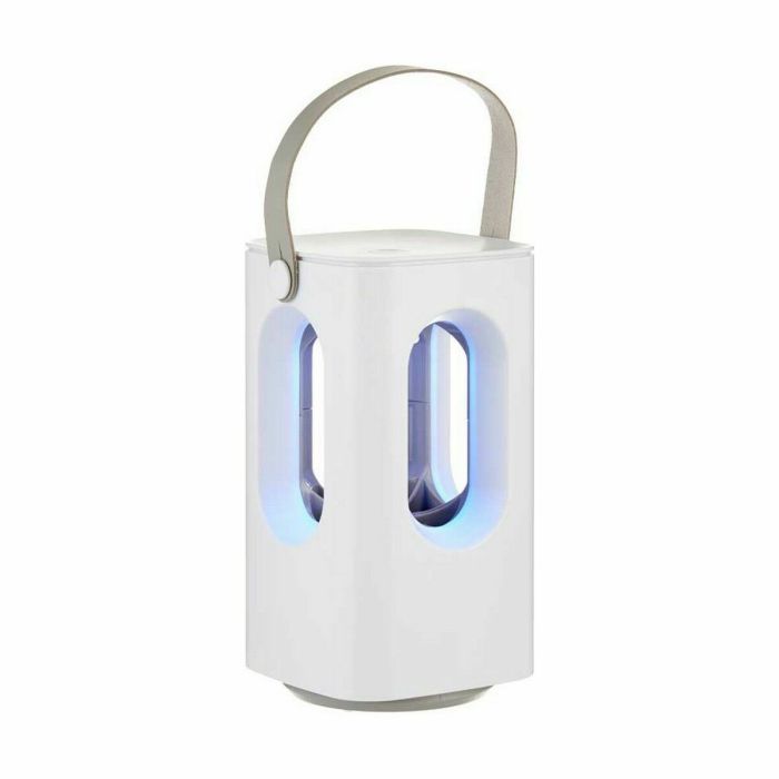 Lámpara Antimosquitos Recargable con LED 2 en 1 Blanco ABS (6 Unidades) 2