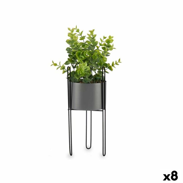 Planta Decorativa Ibergarden QY-H096 Metal Plástico Eucalipto 14 x 40 x 14 cm (8 Unidades)