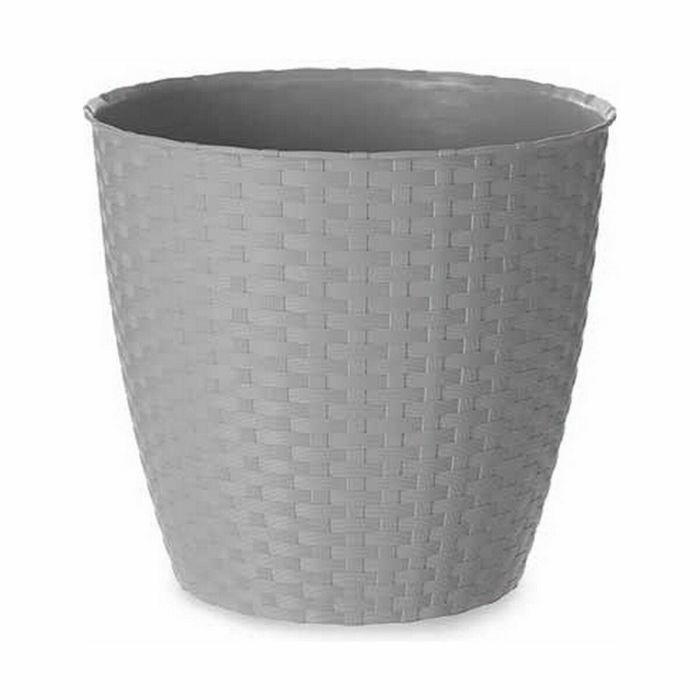 Maceta Stefanplast Gris Plástico 24 x 22,3 x 24 cm (6 Unidades) 2