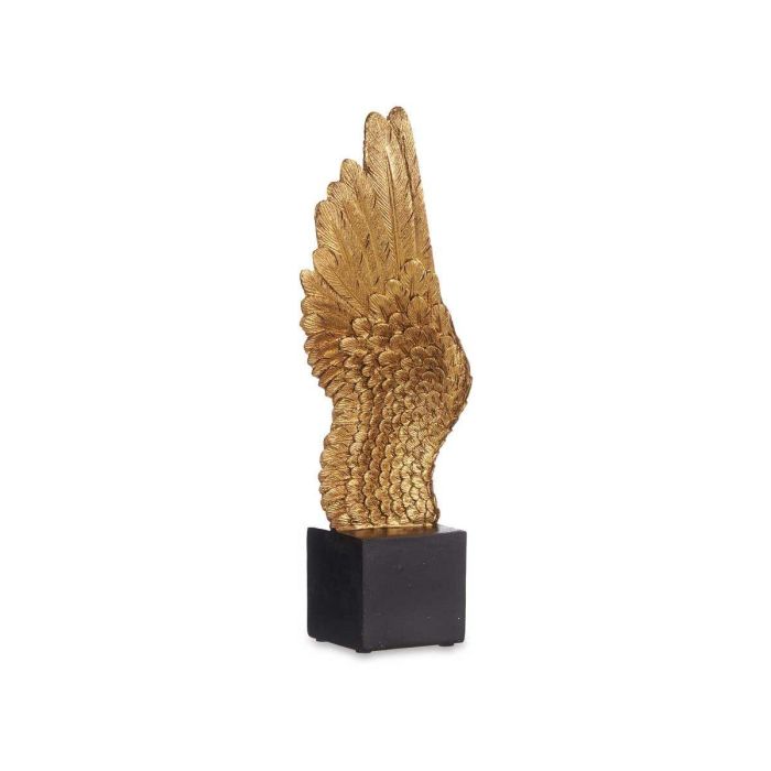 Figura Decorativa Alas Negro Dorado 8 x 33,5 x 13 cm (6 Unidades) 2