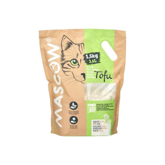 Arena para Gatos 1,5 Kg Soja Blanco (8 Unidades) 3