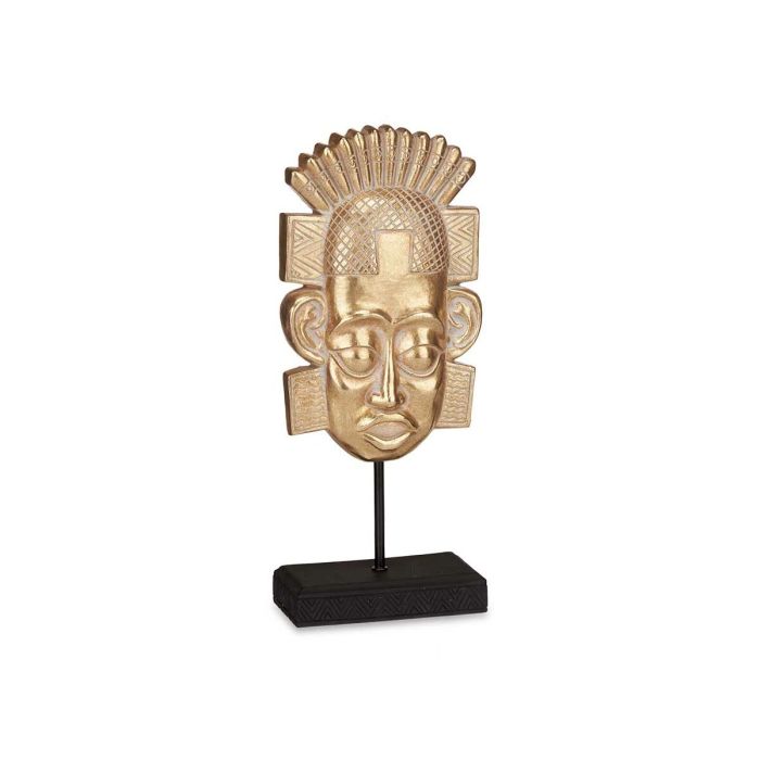 Figura Decorativa Indio Dorado 17,5 x 36 x 10,5 cm (4 Unidades) 2