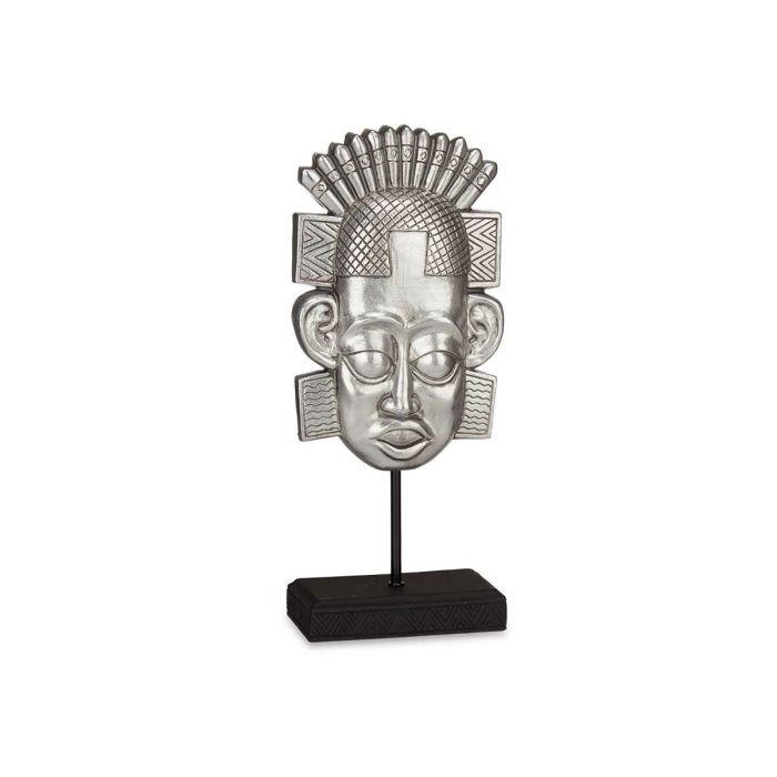 Figura Decorativa Indio Plateado 17,5 x 36 x 10,5 cm (4 Unidades) 2