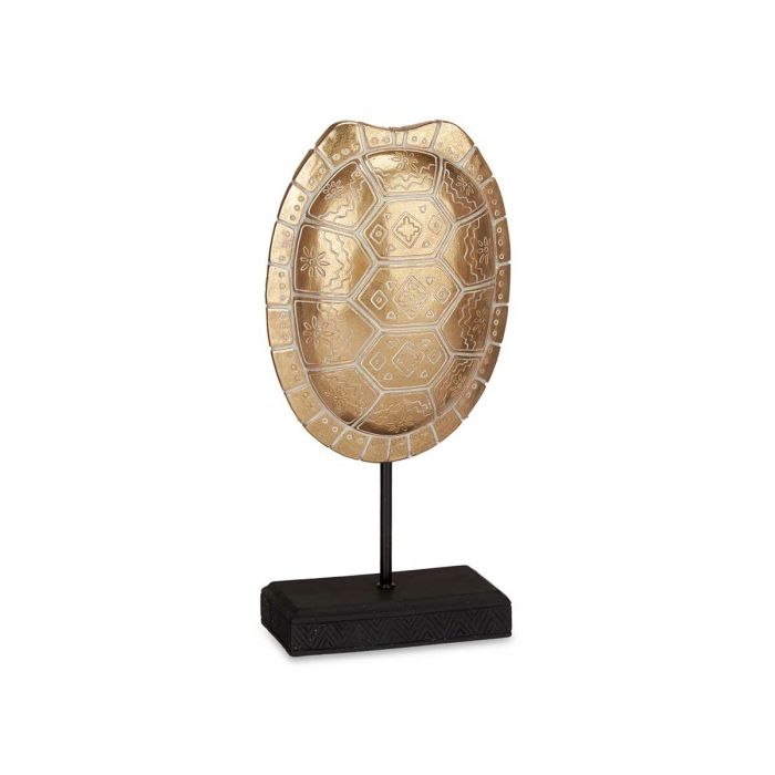 Figura Decorativa Tortuga Dorado 17,5 x 36 x 10,5 cm (4 Unidades) 2