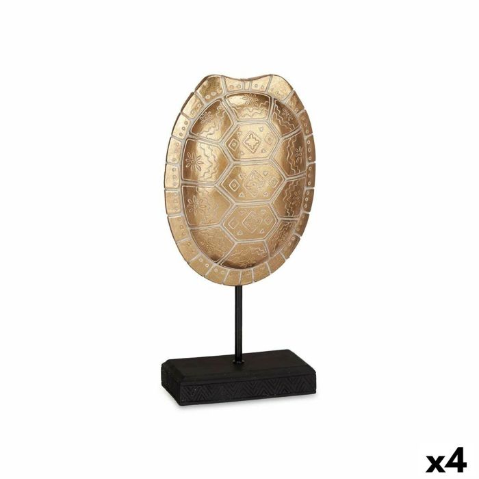 Figura Decorativa Tortuga Dorado 17,5 x 36 x 10,5 cm (4 Unidades)