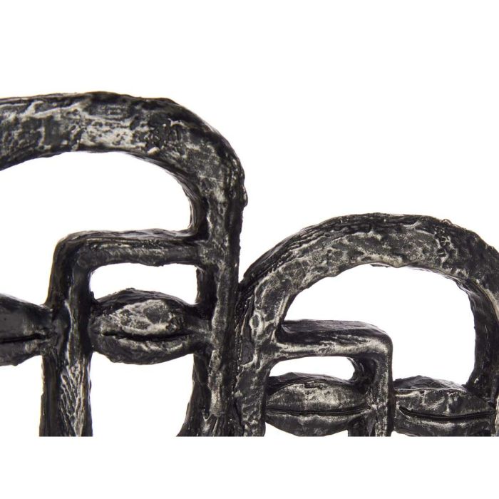 Figura Decorativa Cara Negro 27 x 32,5 x 10,5 cm (4 Unidades) 1
