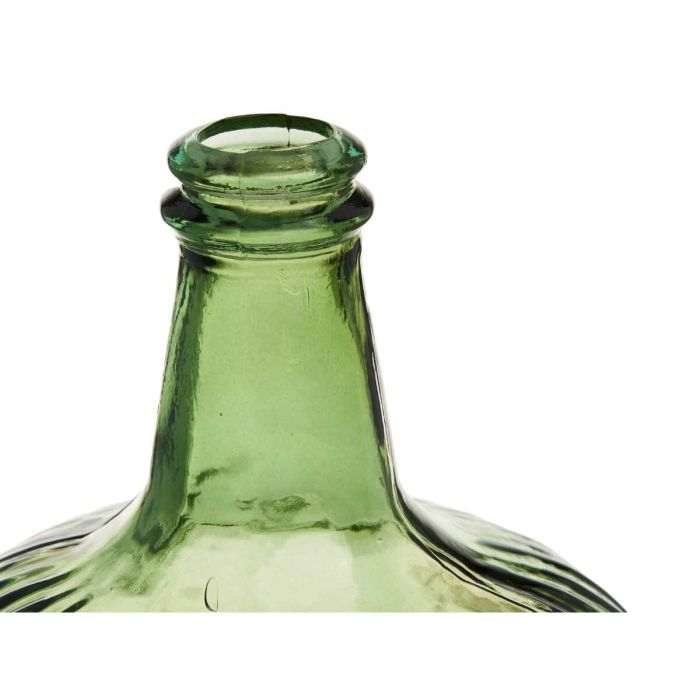 Botella Rayas Decoración 19,5 x 35,5 x 19,5 cm Verde (2 Unidades) 1