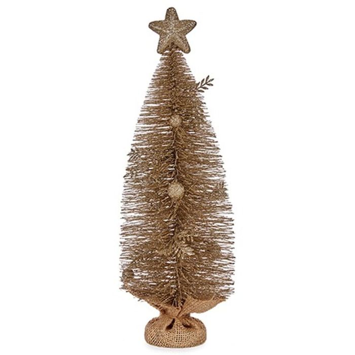 Árbol de Navidad Champagne 23 x 14,5 x 46 cm (12 Unidades) 1