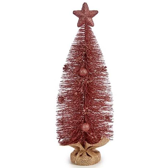 Árbol de Navidad Rosa 13 x 41 x 13 cm (12 Unidades) 1