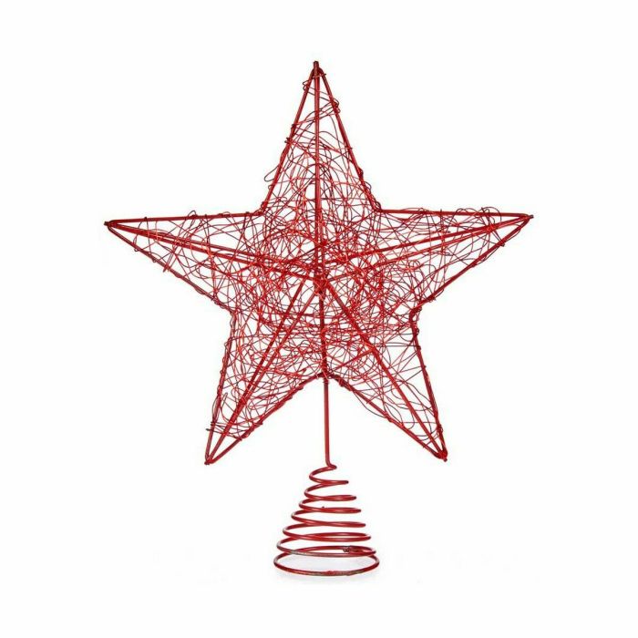 Estrella de Navidad Rojo Acero Plástico 20 x 5 x 24,5 cm (12 Unidades) 1 Estrella de Navidad Rojo Acero Plástico 20 x 5 x 24,5 cm (12 Unidades) 1