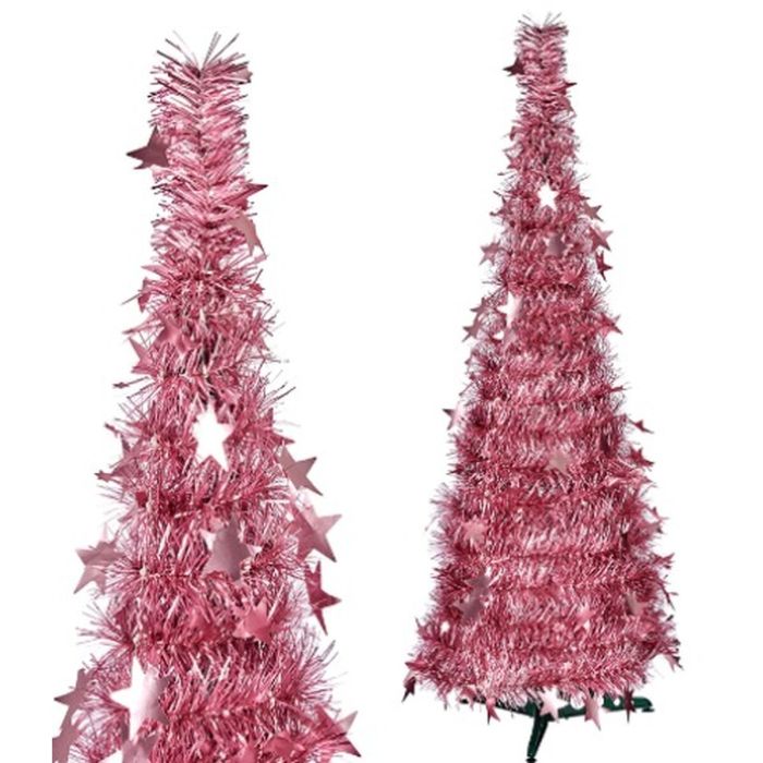Árbol de Navidad Rosa Espumillón 38 x 38 x 150 cm (6 Unidades) 1 Árbol de Navidad Rosa Espumillón 38 x 38 x 150 cm (6 Unidades) 1