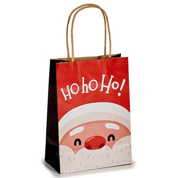 Bolsa de Papel Papá Noel Blanco Rojo 13,5 x 8 x 21 cm (12 Unidades) 1 Bolsa de Papel Papá Noel Blanco Rojo 13,5 x 8 x 21 cm (12 Unidades) 1