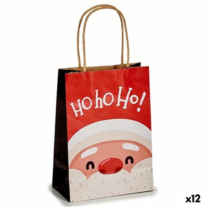 Bolsa de Papel Papá Noel Blanco Rojo 13,5 x 8 x 21 cm (12 Unidades) Bolsa de Papel Papá Noel Blanco Rojo 13,5 x 8 x 21 cm (12 Unidades)