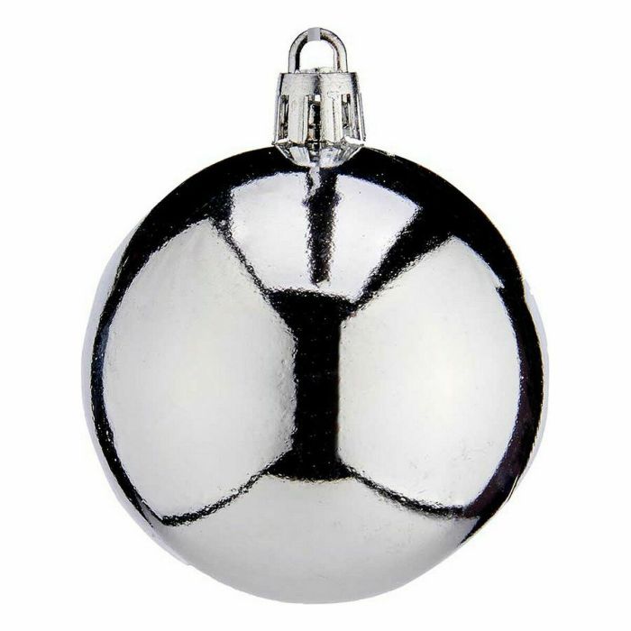 Set de Bolas de Navidad Plateado Plástico 6 x 7 x 6 cm (20 Unidades) 1 Set de Bolas de Navidad Plateado Plástico 6 x 7 x 6 cm (20 Unidades) 1