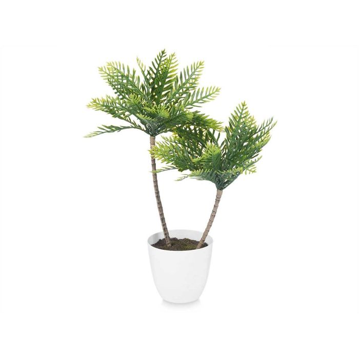 Planta Decorativa Palmera Plástico 36 x 55,5 x 24 cm (6 Unidades) 2