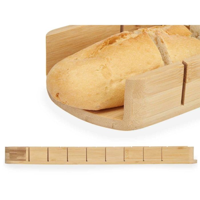 Tabla de Bambú para Cortar Pan Marrón 50 x 4,5 x 11 cm (6 Unidades) 1