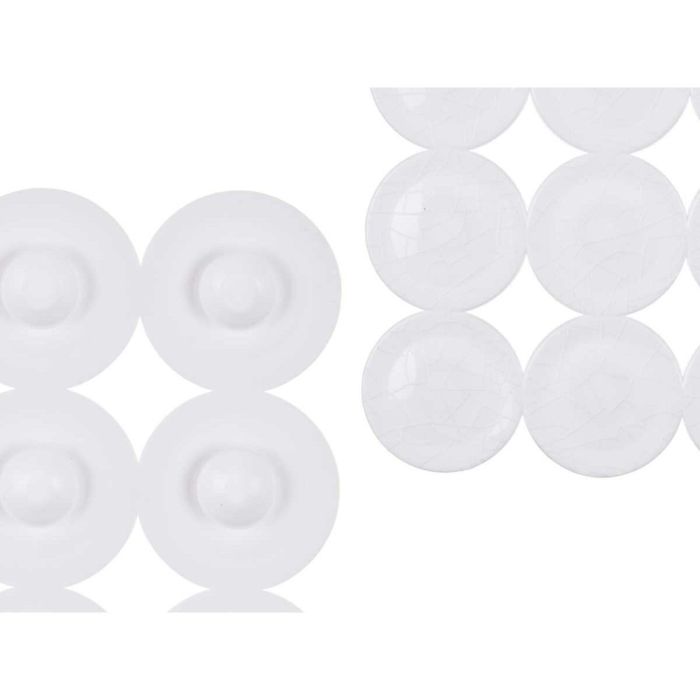 Alfombrilla Antideslizante para Ducha Blanco PVC 68 x 36 x 1 cm (6 Unidades) 1