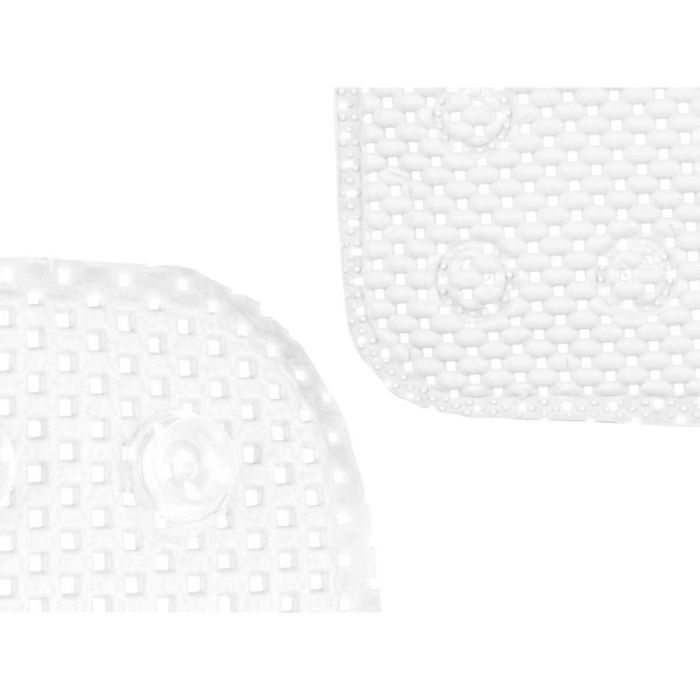 Alfombrilla Antideslizante para Ducha Blanco PVC 53 x 52,5 x 1 cm (6 Unidades) 1