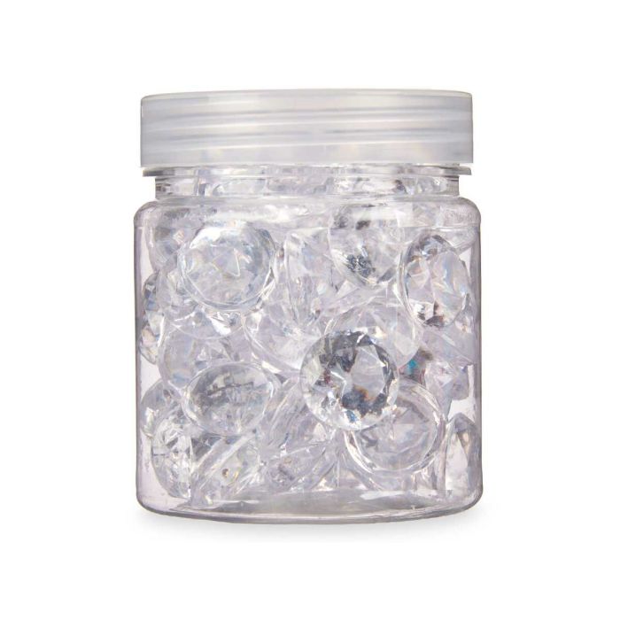 Piedras Decorativas Diamante 150 g Transparente (16 Unidades) 3