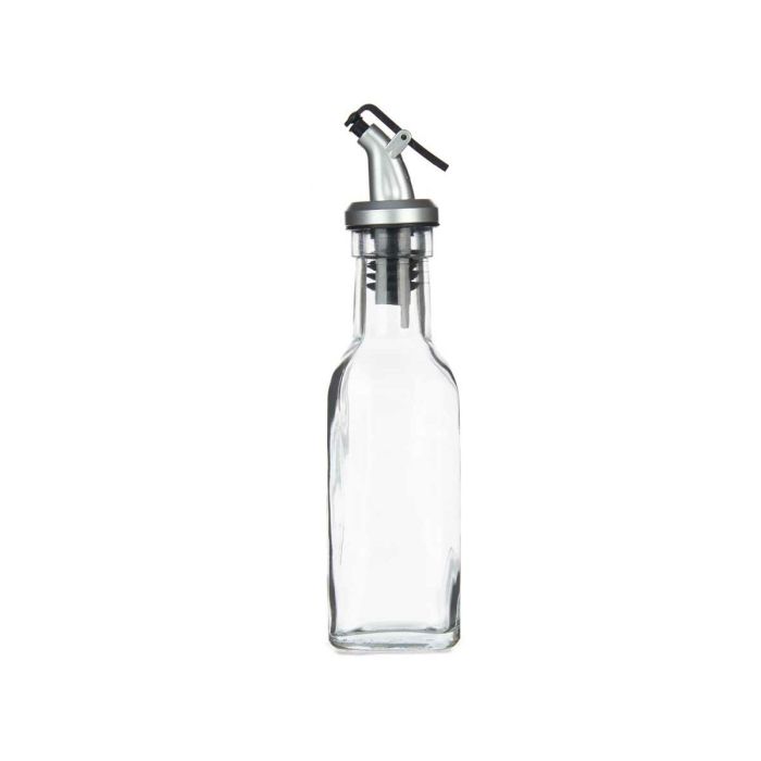 Aceitera Transparente Vidrio Acero 180 ml (12 Unidades) 2