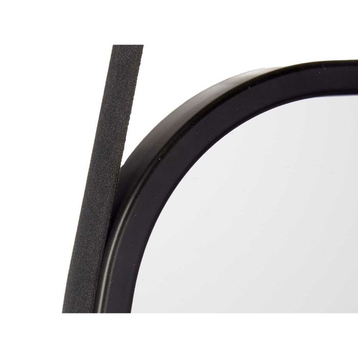 Espejo de pared Negro Cristal Polipiel 43 x 65 x 3 cm (4 Unidades) 2