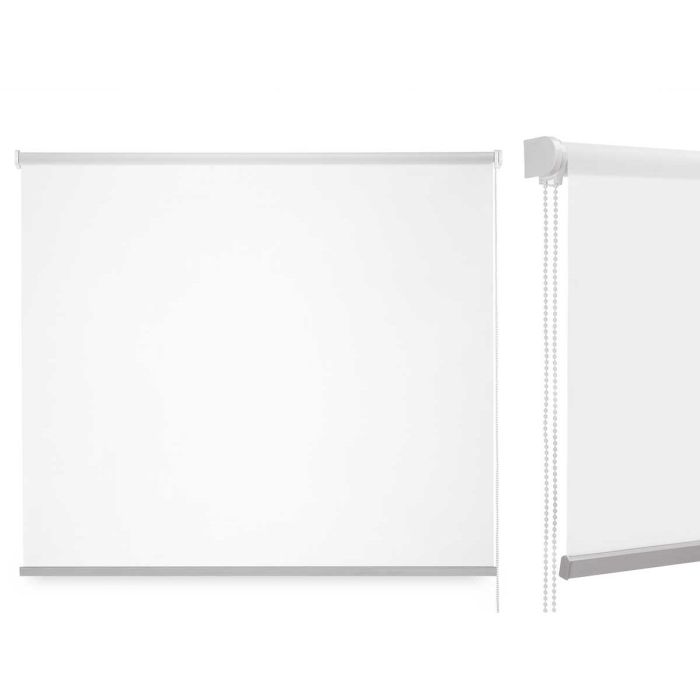 Estor Enrollable Blanco Tela Plástico 120 x 180 cm (6 Unidades) 3