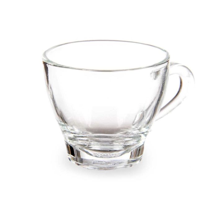 Juego de Tazas de Café Transparente Vidrio 80 ml (24 Unidades) 3