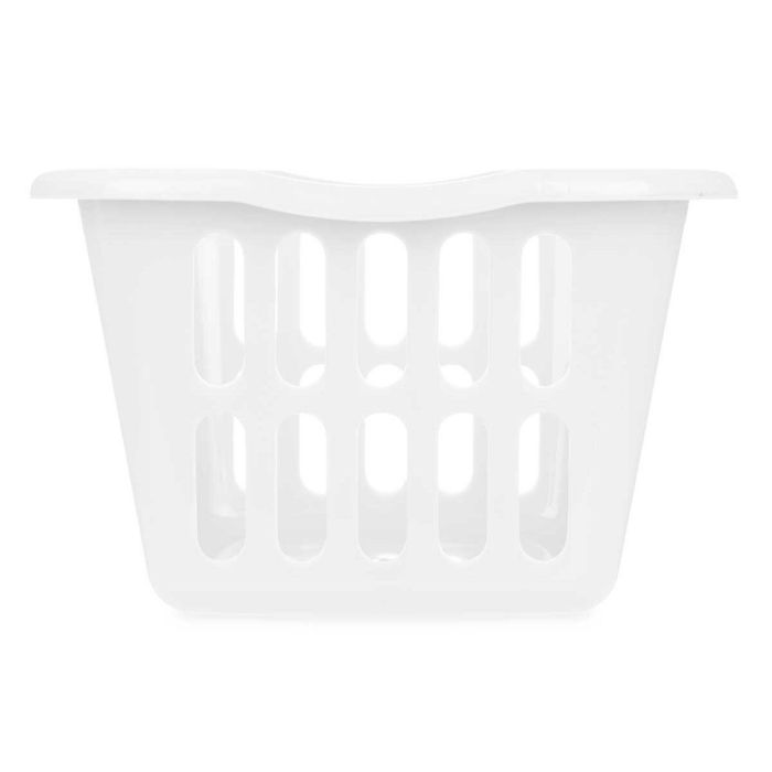 Cesto Blanco Polipropileno 50 L 58 x 24 x 42 cm (12 Unidades) 2