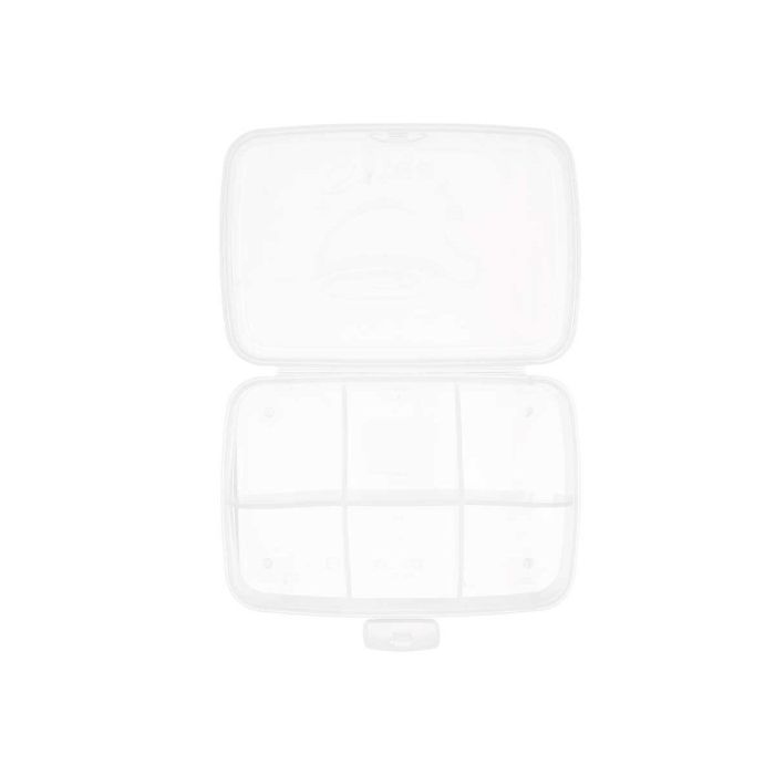 Caja de Almacenaje con Tapa Transparente Plástico 21,5 x 8 x 14,6 cm (12 Unidades) 1