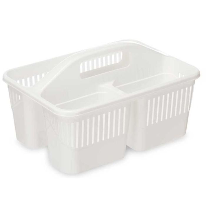 Organizador Limpieza Blanco Plástico 31,3 x 18 x 22 cm (12 Unidades) 1