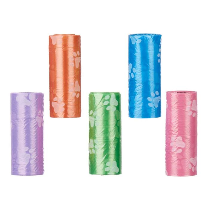 Bolsas higiénicas Multicolor Plástico Mascotas 5 Piezas (12 Unidades) 3