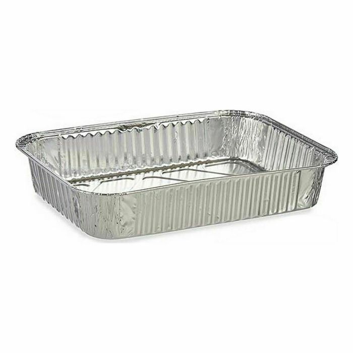 Set de Fuentes de Cocina Desechable Aluminio 22 x 15,6 x 4,8 cm (12 Unidades) 1