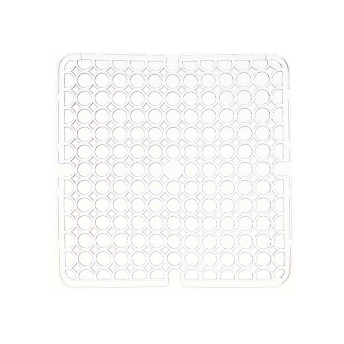 Esterilla Fregadero Transparente Plástico 28 x 0,1 x 28 cm (12 Unidades) 3