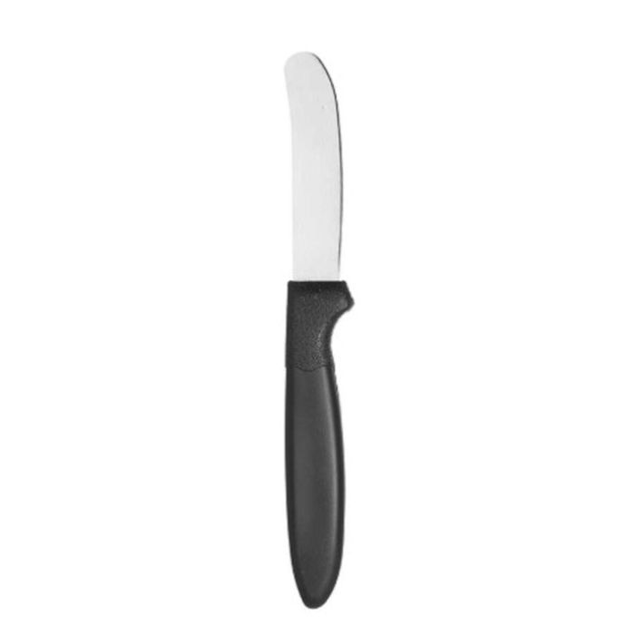 Set de Cuchillos Negro Plateado Acero Inoxidable Plástico 17 cm (12 Unidades) 1