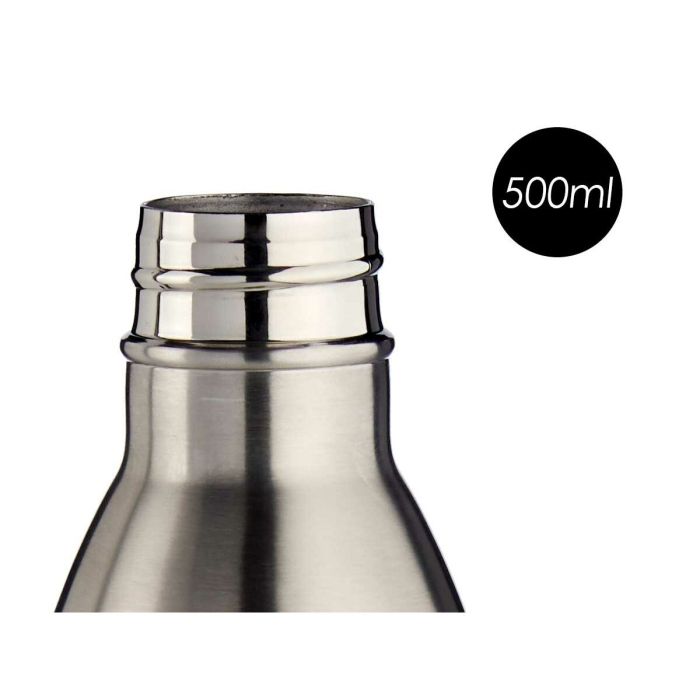 Termo Plateado 500 ml Acero Inoxidable (6 Unidades) 1