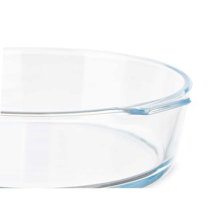 Fuente de Cocina Con asas Transparente Vidrio de Borosilicato 1,6 L 23 x 6 x 20 cm (12 Unidades) 1