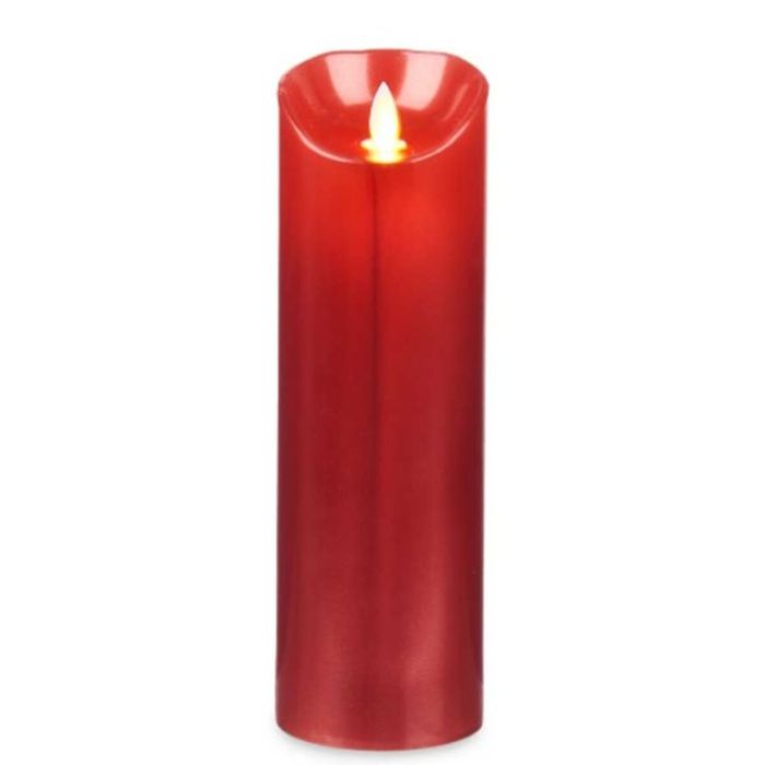 Vela LED Rojo 8 x 8 x 25 cm (12 Unidades) 1