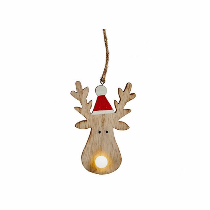 Adorno Navideño Reno Marrón Madera 7,5 x 2,5 x 17 cm (24 Unidades) 2