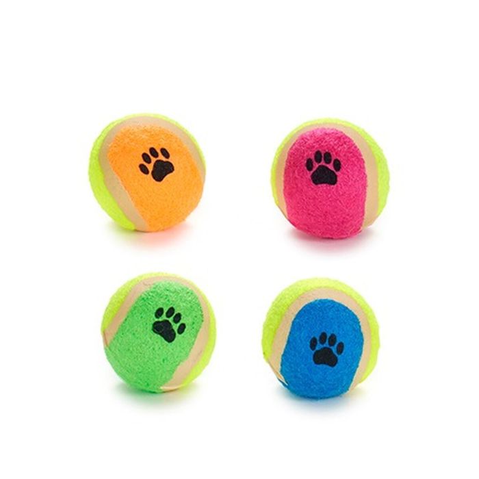 Juguete para perros Pelota Multicolor Ø 4,5 cm Polietileno Polipropileno ABS (12 Unidades) 2