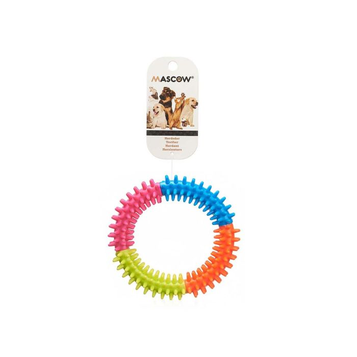 Juguete para perros Aro de sujetador Silicona 12,5 x 2,5 x 12,5 cm (12 Unidades) 2