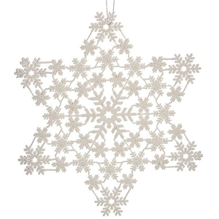 Adorno Navideño Estrella Nácar 31,5 x 32 x 0,1 cm (24 Unidades) 1