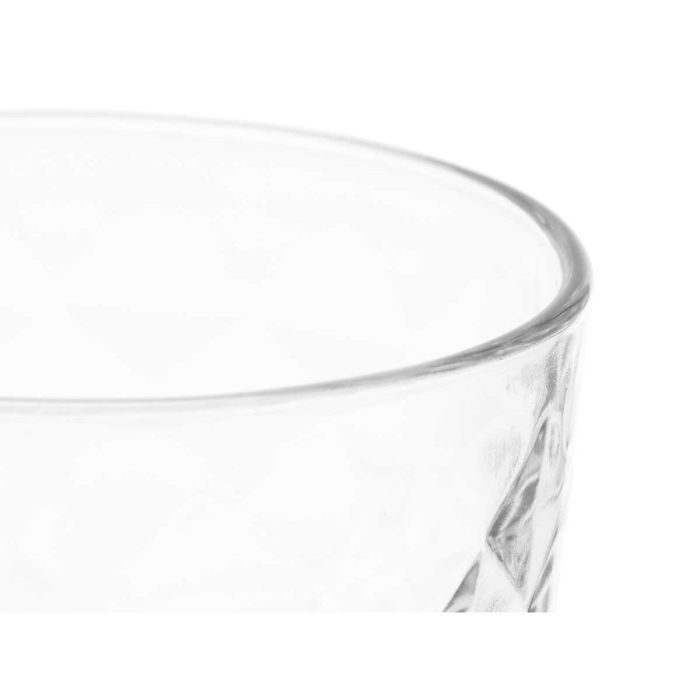 Set de Vasos Diamante Transparente Vidrio 360 ml (6 Unidades) 1 Set de Vasos Diamante Transparente Vidrio 360 ml (6 Unidades) 1