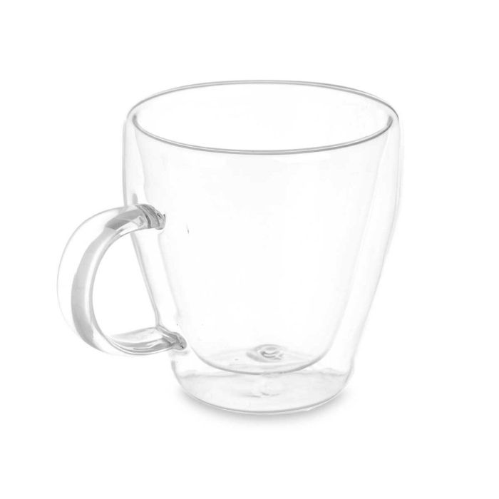 Taza Mug Transparente Vidrio de Borosilicato 270 ml (24 Unidades) 2