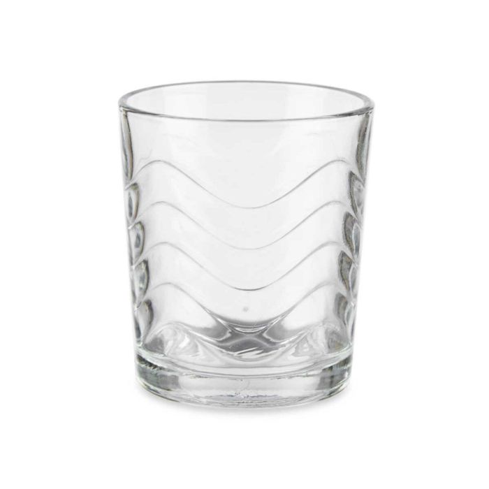 Set de Vasos Ondas Transparente Vidrio 265 ml (8 Unidades) 2