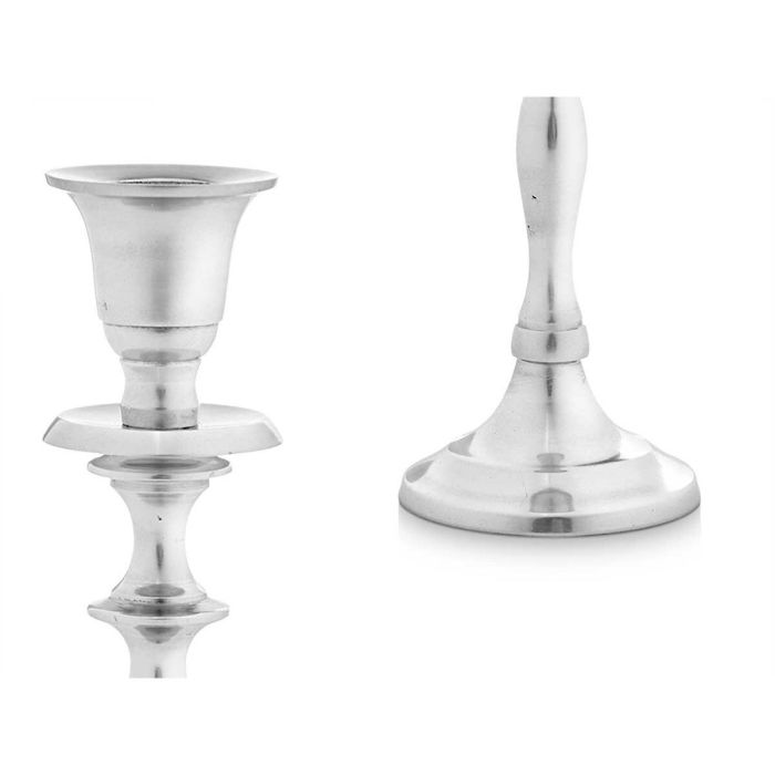 Candelabro Plateado Aluminio 4,5 x 20 x 7,5 cm (8 Unidades) 1