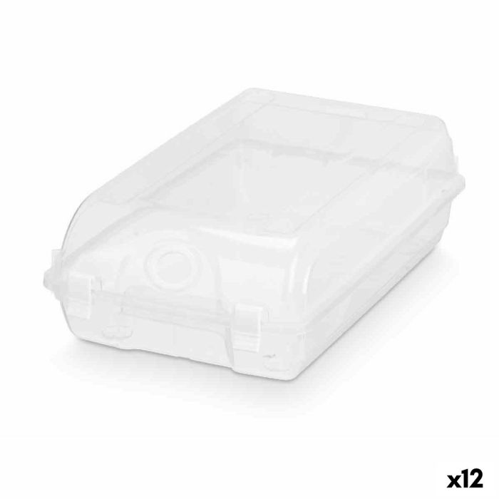 Caja apilable para zapatos Transparente Plástico 19 x 10,5 x 33 cm (12 Unidades)