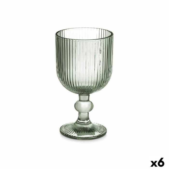 Copa de vino Verde Vidrio 260 ml (6 Unidades) Copa de vino Verde Vidrio 260 ml (6 Unidades)