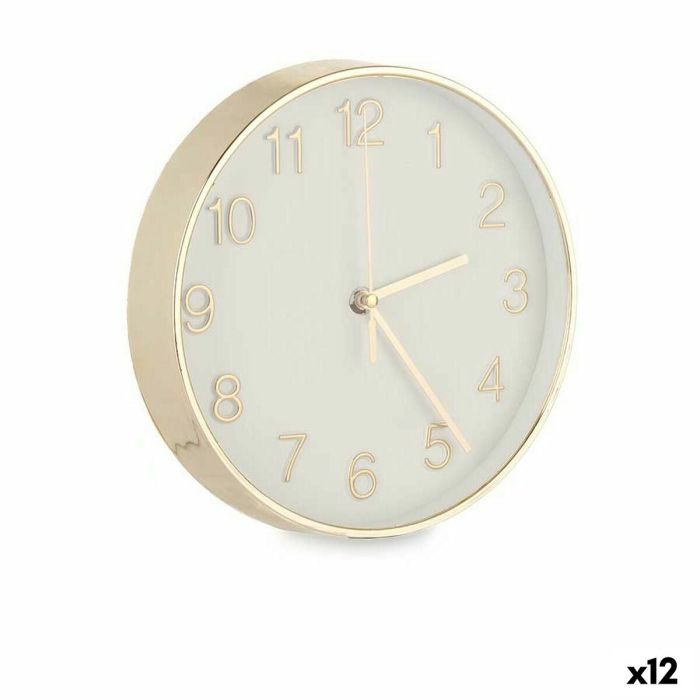 Reloj cocina redondo plateado 29cm